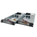 Caja ATX rack19 1U F545 4x3.5 para 2 Atom Mini-ITX extraible de RackMatic - CK08100 - 04