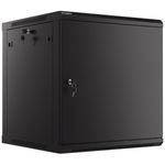 Armario Rack mural 19" 12U F600 600x600x645mm pared desmontado DIY negro Lanberg - WK35200 - 01