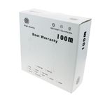 Bobina de cable de red ethernet Cat. 6 FTP de 100 m flexible de color gris - LM03300 - 01