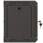 Armario Rack mural 10" 6U F300 300x300x370mm pared desmontado DIY negro Lanberg - TR19800 - 06