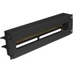 Panel de distribución eléctrica 3U de 19" DIN TS-35 AK-VDP103-B negro - RZ17500 - 01