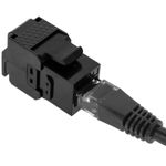 Patch panel de 24 RJ45 Cat.6a UTP 1U negro con peine - RC03400 - 08