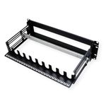 Adaptador de carril DIN de 3U con orificio para armario rack 19" - RZ07200 - 04