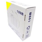 Bobina de cable de red ethernet Cat. 6 FTP CCA de 100 m rígido de color amarillo - LQ03400 - 01