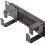 Panel de gestión de cables para armario rack 19" 1U con 5 anillas y cepillo - RR01500 - 03