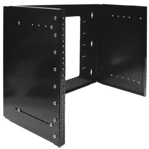 Estructura rack mural 19" de 8U configurable en profundidad para instalación a pared