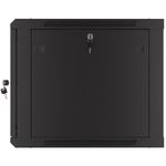 Armario Rack mural 19" 9U F600 600x600x512mm pared desmontado DIY negro Lanberg - WK37000 - 09