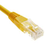 Cable de red ethernet Cat. 6 UTP de 0,25 m de color amarillo - RJ03100 - 05