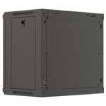Armario rack mural 19'' 9U 540x350x500mm negro pared desmontado DIY Lanberg - WN11200 - 05