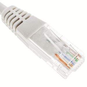 Cable de red ethernet RJ45 LSHF UTP Cat.6 gris 7 m