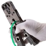 Bobina de cable de red LAN UTP categoría cat.6 23AWG CCA rígido verde 305 m - LN09200 - 03