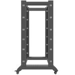 Armario Rack abierto 19" 27U F800 600x800x1472mm desmontado DIY negro Lanberg - WL58100 - 02