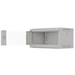 Armario rack mural 19'' 4U 540x350x281mm blanco pared desmontado DIY Lanberg - WN11300 - 06
