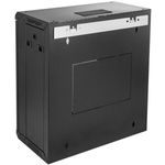 Armario rack mural 19'' 12U 600x300x639 mm de pared SOHORack de RackMatic de color negro RAL 9005 - WM43300 - 02