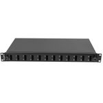 Patch panel para rack 19" 1U 12 SC duplex o LC quad - FQ10100 - 03