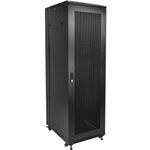 Armario rack 19" de pie 42U 600x800x2000 mm negro MobiRack con puerta perforada - WL15200 - 01