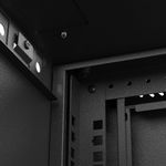 Armario rack mural 19'' 4U 540x350x281mm negro pared desmontado DIY Lanberg - WN11000 - 08