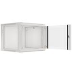 Armario Rack mural 19" 9U F600 600x600x512mm pared desmontado DIY blanco Lanberg - WK36900 - 03