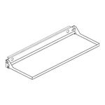 Bandeja plegable para teclado fondo 180mm 1U para rack19" - RZ01100 - 02