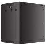 Armario Rack mural 19" 12U F450 600x450x645mm pared desmontado DIY negro Lanberg - WK30200 - 04