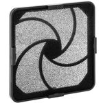 Rejilla de ventilación de plástico con pestañas y filtro de espuma para ventiladores de 120mm - RK06100 - 03