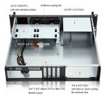 Caja rack 19" IPC mini-ITX micro-ATX 2U 1x5.25" 5x3.5" fondo 400mm - CK01300 - 05