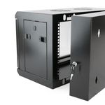 Armario rack mural 19" pivotante 6U 600x400x390mm pared SOHORack de RackMatic - WM04100 - 03