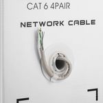 Bobina de cable de red ethernet Cat. 6 UTP de 305 m rígido de color gris - LM02200 - 06