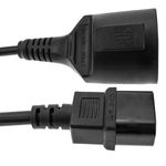 Cable de alimentación eléctrico IEC-60320 C14 a schuko hembra de 1.8m - FA09200 - 04