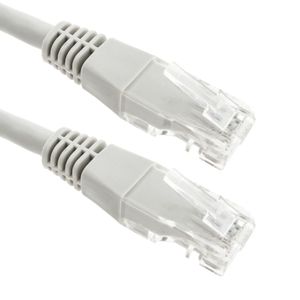 Cable de red ethernet Cat. 6 UTP de 1 m de color gris