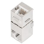 Conector keystone RJ45 a RJ45 Cat.5E FTP color plata de Lanberg KSF5-3090 - RD17000 - 05