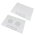 Armario rack mural 19'' 9U 570x450x520mm pared SOHORack desmontado DIY Blanco RAL7035 de RackMatic - WR00300 - 06