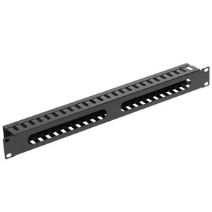 Panel guíacables para armario rack 19" 1U para gestión de cables 45mm