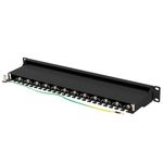 Patch panel 19" de 24 RJ45 CAT.7 FTP 1U Lanberg PPS7-1024-B - RD12700 - 04