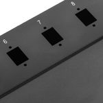 Patch Panel de fibra Óptica 1U negro de 24 SC Simplex o 24 LC duplex - FQ00400 - 08