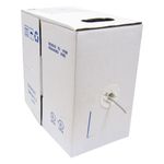 Bobina de cable de red ethernet Cat. 6 UTP de 305 m flexible de color gris - LM06400 - 02