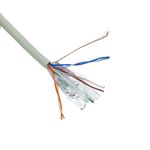 Bobina de cable de red ethernet Cat. 6 FTP de 100 m flexible de color gris - LM03300 - 02