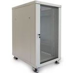 Armario rack 19" de pie 20U 600x800x1000mm blanco MobiRack GO montado - WB05200 - 01