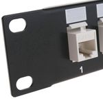 Patch panel 10" para armario rack 8-port RJ45 Cat.5e UTP 1U Keystone - TR03700 - 05