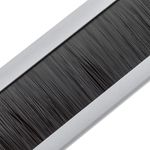 Panel pasacables para rack 19" de 1U con cepillo y color blanco - WT05200 - 05