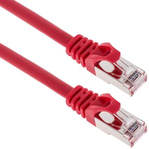 Cable de red ethernet Cat. 6a FTP de 0,25 m de color rojo