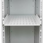 Bandeja rack 19" de fijación frontal de 2U y profundidad 550 mm blanco - WT00400 - 04