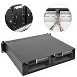 Caja rack 19" IPC mini-ITX 2U 4x3.5" fondo 360mm - CK01800 - 02