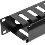 Panel guíacables para armario rack 19" 1U para gestión de cables 80mm - RM03100 - 04