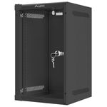 Armario Rack mural 10" 9U F310 280x310x469mm pared desmontado DIY negro Lanberg - TR19300 - 05