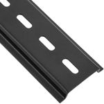 Pack de 3 carriles DIN color negro de 400mm perforado raíl de 25x5mm - MF08300 - 06