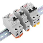 Pack de 3 carriles DIN color zinc de 200mm perforado raíl de 35x7mm - MF08400 - 03
