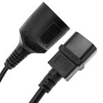 Cable adaptador C14 a schuko hembra cable de alimentación IEC-60320 de 20cm - FA09100 - 05