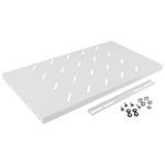 Bandeja fija blanca para armario rack 19" fijación lateral 1U profundidad de 270 mm Lanberg AK-1001-S - WK21100 - 01