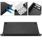 Patch Panel de fibra óptica 1U negro de 24 SC duplex - FQ01400 - 02